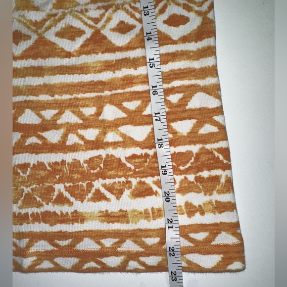 Chico’s Women’s Size 1 (M/8-10) Orange White Tank Top Cotton Blend - Picture 4 of 5